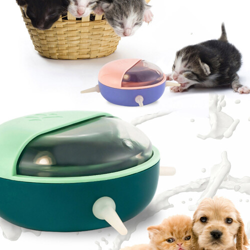 Station d'alimentation pour chiots avec 4 tétines,-Rose 2