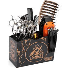 Porte-ciseaux pratique et fonctionnel, accessoire indispensable pour les coiffeurs en salon professionnel, gain de place et facile Ă nettoyer.