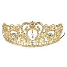 Kristallkrone, Diadem, Haarband, Haarschmuck, Hochzeit, Gold
