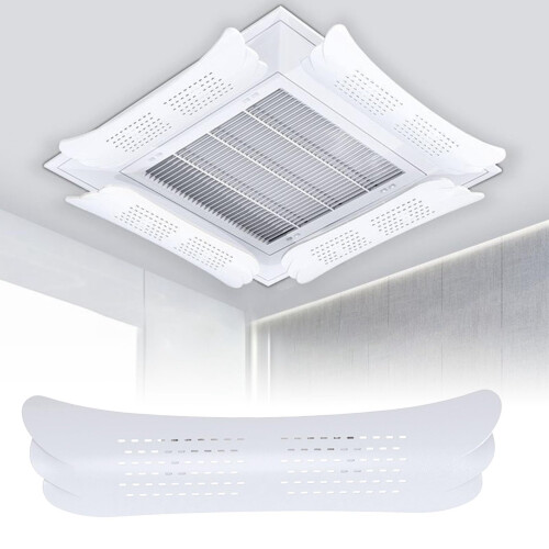 Air conditioner wind deflector, Adjustable air conditioner windshield White4 5516cm