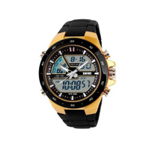 SKMEI 1016 Herren Sportmode Wasserdichte Freizeit Quarz Digital Militär Multifunktionsuhr