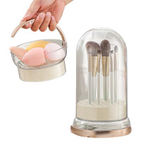 Porte-outils de maquillage peu encombrant, étagère de-beige
