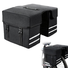 Wasserdichte Fahrradtasche – Schwarz – 28 l – JINZDASU – Für den Fahrradsattel