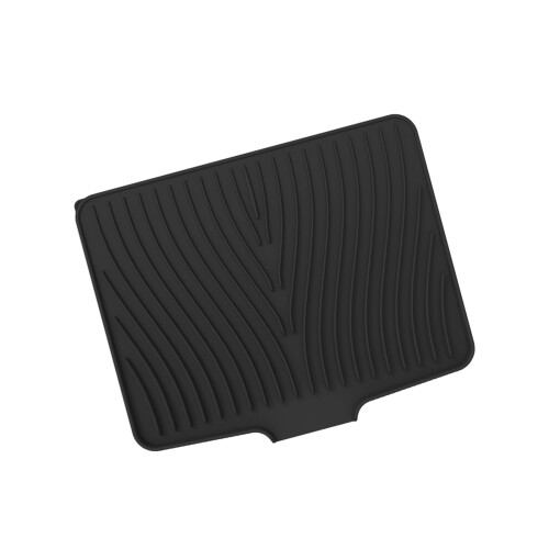 Heat Resistant Silicone Drying Mats For Kitchen Dishes-Black