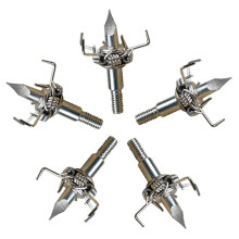 Archery 100 Grain Hunting Tips Hunting Small Animal Game Judo Arrowhead Protruding Head Pack of 6 Long Claw