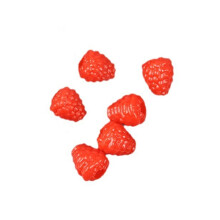 6pcs Artificial Raspberries for Display Simulations Fruit-Red