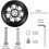 Replacement Suitcase Wheels 90 x 24 mm Repair Kits with 2  Wheels  Washers 2