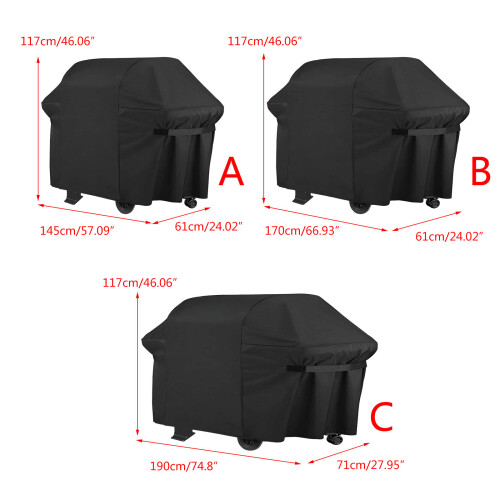 Couverture imperméable pour barbecue Couverture-170x61x117cm 1