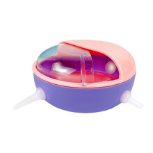Pet Feeding Bowl Multiple Puppies Milk Feeding Tool Pet-Pink