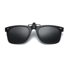 C1 Schwarze polarisierte Sonnenbrille mit aufsteckbaren Gläsern zum Angeln und Autofahren