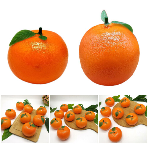 6pcs Artificial Orange Fake Fruit Model for-tangerine 2