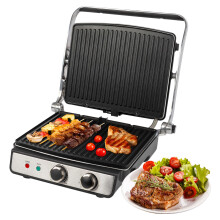 ProfiCook grill for grease grilling, electric grill with adjustable thermostat, 2000 W, PCKG