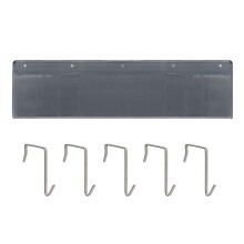 Non Slip Bedside Organizer Case with Hooks Waterproof-grey