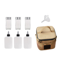 Travel Spices Bag Set with Clear Seasoning Bottles Outdoor-A