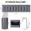 Non Slip Bedside Organizer Case with Hooks Waterproof-grey 4