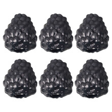 Pack of 6 Artificial Simulations Raspberries Wedding-Black