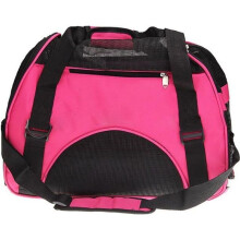 Rosa Stoff-Reisetasche für Hunde und Katzen