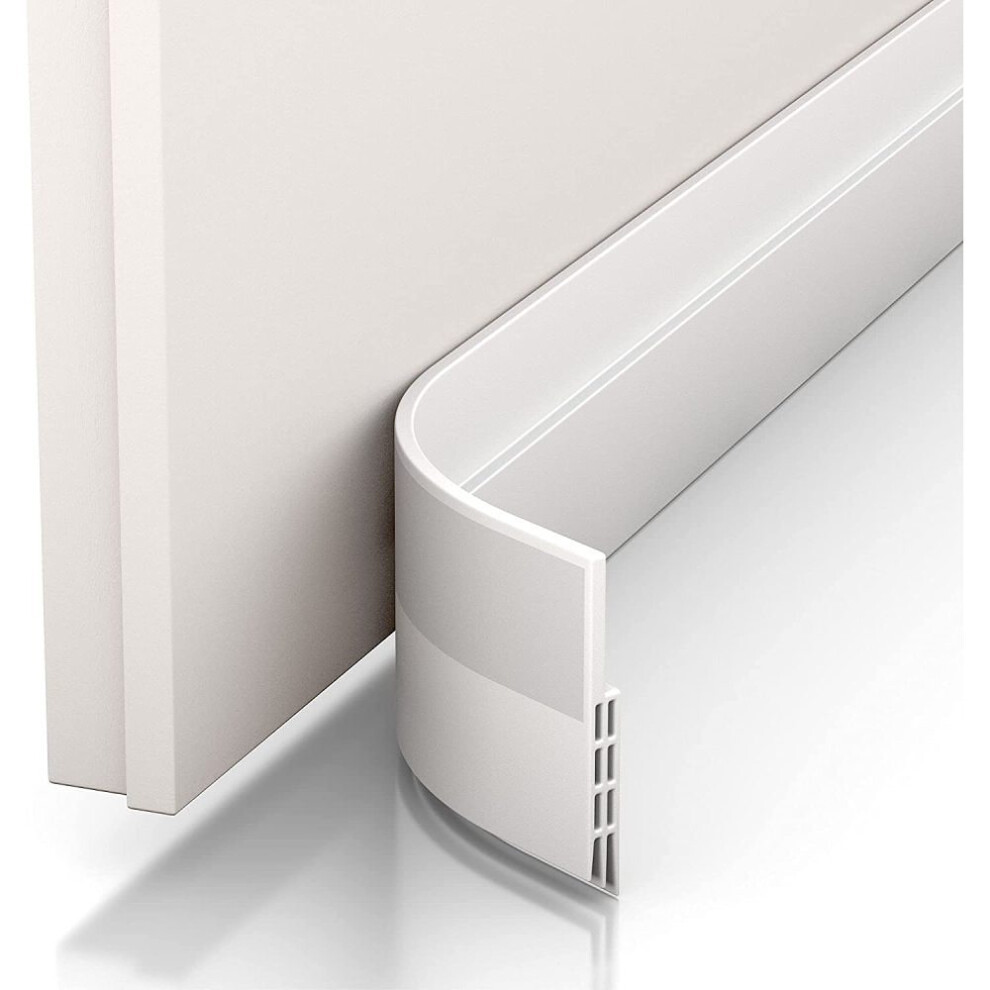 Heat And Cold Resistant Weather Stripping, Save Money And Energy, Soundproof Rubber Seal With Waterproof Backing Adhesive Under Door Sweep, Easy Insta 9554910111895
