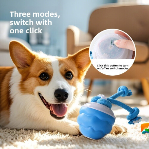 USB Charging Smart Dog Ball, Squeak & Roll 1