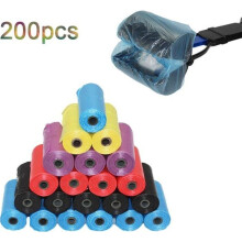 Biologisch abbaubare Beutel – Nicht spezifiziert – Packung mit 200 Stück – 10 Rollen – 35 x 30 cm – Für Hundekot