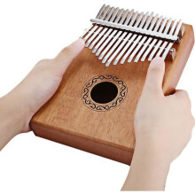 Kalimba mit 17 Tasten, tragbares Daumenklavier aus Holz