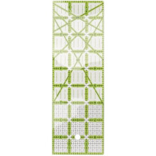 Akozon Quilting-Schablonen, transparentes rechteckiges Acryl-Quiltlineal, einfach zu verwendendes Nählineal