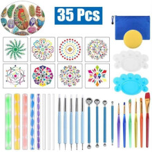 Mandala-Malsets – Viel Spaß beim Einkaufen – 35 Werkzeuge – Acryl – Leicht zu reinigen – Vielseitig einsetzbar