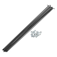 12 Pieces 14G JBend Bicycle Steel Spokes 11.42 Inch Bicycle Spokes with Nipples