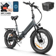 SAMEBIKE 20" Commuter E-Bicycle 750W, 48V13Ah-grey