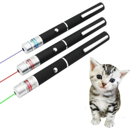 Roter, grüner, blauer, violetter Laserpointer mit Einzelpunkt, Lehrpointer, schwarzer Einzelpunkt-Laserpointer, blau-violettes Licht