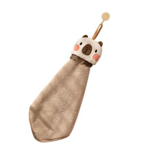 Serviette à main de qualité pour enfants, peluches-jaune pâle