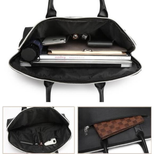 Herren-Arbeitstasche - Laptoptasche - Schwarz 1