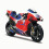 Scale Model 1:18  For Ducati For Pramac 89 Motorcycle Simulation Die Cast Model red 1