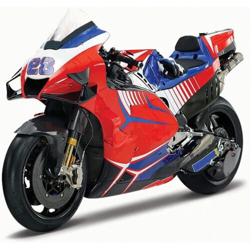 Scale Model 1:18  For Ducati For Pramac 89 Motorcycle Simulation Die Cast Model red 2