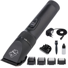 Hundeschermaschine, Tierhaarschneidemaschine, 4 Batterien, Ledertasche, wiederaufladbare Schermaschine