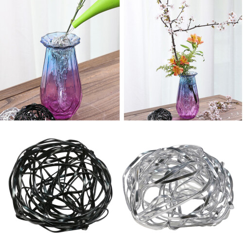 Base de fixation de Support de fleur-5 pièces argentées 5 noires 2
