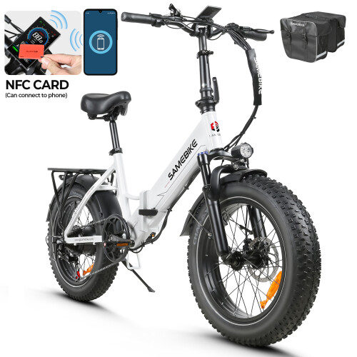 SameBike SAMEBIKE 20"Commuter E-Bicycle 750W, 48V13Ah-white