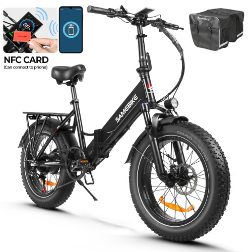 SameBike SAMEBIKE 20" Commuter E-Bicycle 750W,48V13Ah-black