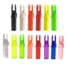 Archery Arrow Cam Plastic Insert Arrow Nocks Tail for DIY Hunting Shooting Target Practice Arrows O.D 7.6 mm I.D 6.2 mm 60 Pack orange