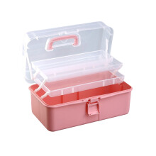 Boîte de rangement multifonction, mallette de-rose moyen