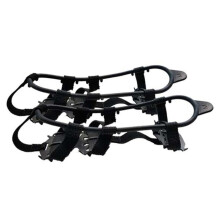 1 pair antislip shoe cover ice claws for icesnowcleats outdoor PP strap black