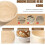 Proofing Basket Bread Set, 23 cm Round and Baking Accessories for Beginners 2