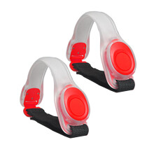 Luz refletora para corrida ao ar livre, luz de segurança de alta visibilidade para melhor visibilidade noturna, luzes de corrida de silicone
