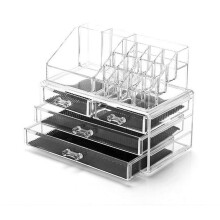 Organizator de machiaj sau accesorii cu design transparent, suporturi pentru ruj pentru material transparent, accesoriu de lux cu construcție