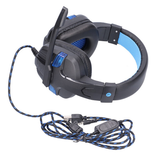 Ακουστικά Gaming με Stereo Bass Surround, Μικρόφωνο Ακύρωσης Θορύβου, Εναλλάξιμο Μικρόφωνο 1