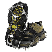 Nonslip climbing snow spikes, crampons, cleats, chain, claw grip, boot covers, Outdoor, 18/19 teeth, ice claw, easy to use Ref: 6029