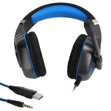 Verbessere dein Spielerlebnis mit unserem Premium-Gaming-Headset. Es wurde für ein immersives Erlebnis entwickelt und der verstellbare Kopfbügel