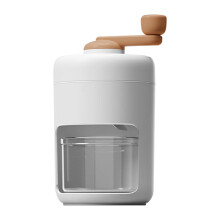 Manual ice shaver, portable, hand crank, nonslip grip, kitchen tool, ice crushing machine for snow, smoothie and cocktails Hand cranked ice shaver