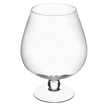 Varotto Co. VA00781 LU 36.5 cm Diameter 27.5 cm Large Cognac Cup Transparent Glass for Caramelised Confectionery