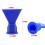Accessoires pour mastic silicone ondulé en cône - Embout plat - 5 pièces 3